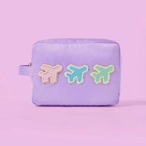 NWOT SCL purple airplane pouch